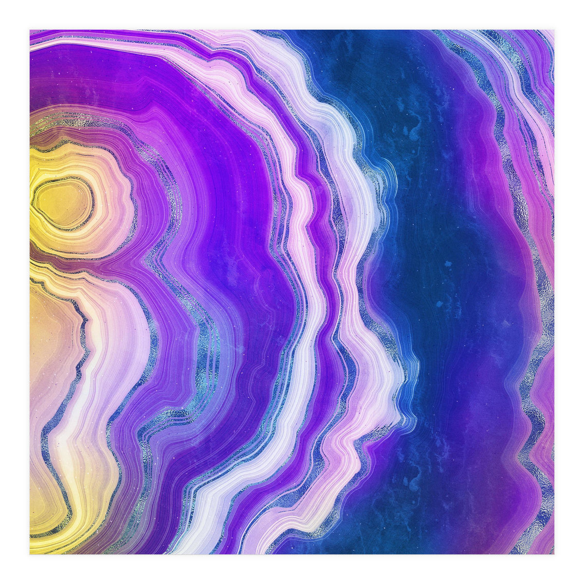 Neon Agate Texture 02  (Print Only)