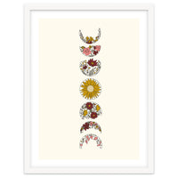 Floral Phases Of The Moon