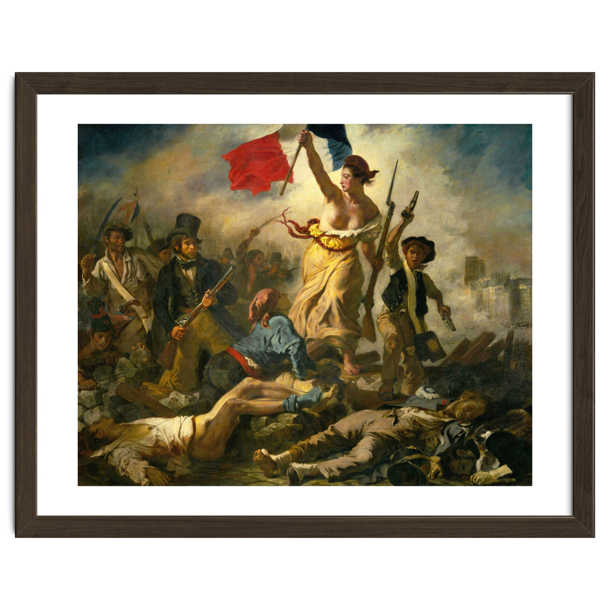 Eugène Delacroix / 'Liberty Leading the People', 1830, Oil on canvas, 260 x 325 cm. Eugne Delacroix.