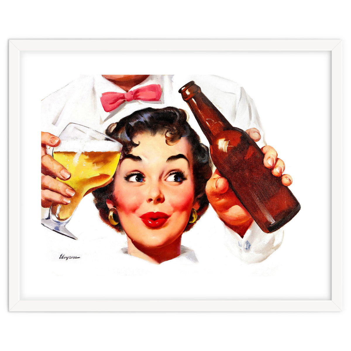 Pinup Beer Lover