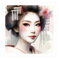 Rose Veil Modern Geisha (Print Only)