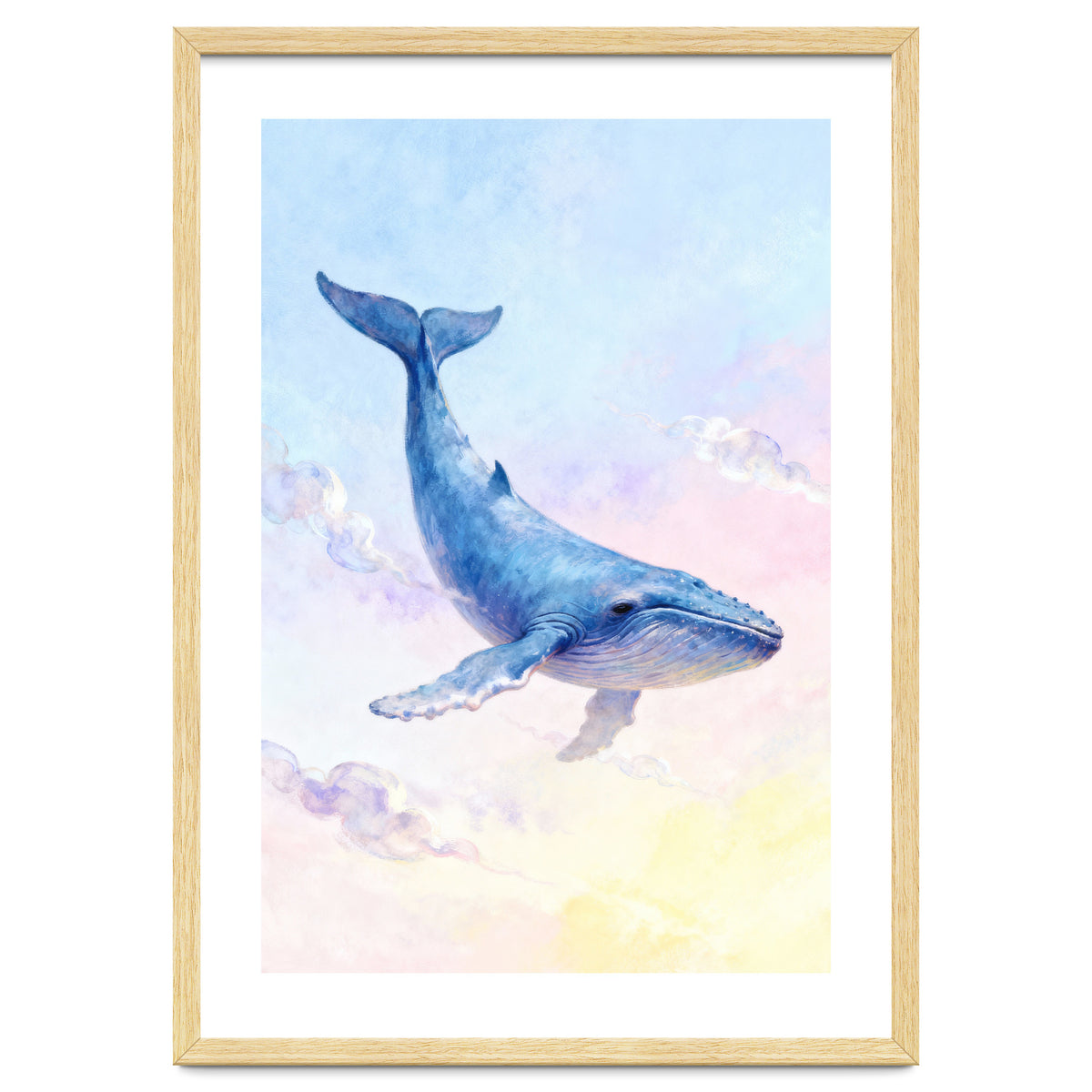 Flying Whale in the Clouds