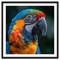 Close Up Of A Colorful Macaw Parrot