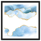 Blue & Gold Glitter Agate Texture 06 thumbnail