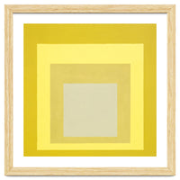 JOSEF ALBERS - HOMAGE TO THE SQUARE YELLOW WHITE