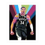Giannis Antetokounmpo art (Print Only) thumbnail