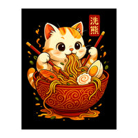 Ramen Cute Cat (Print Only)