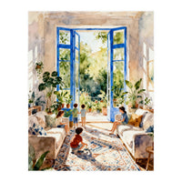 Matisse Inspired Family Room (Print Only)
