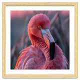 Pink Flamingo Bird Close Up Portrait thumbnail
