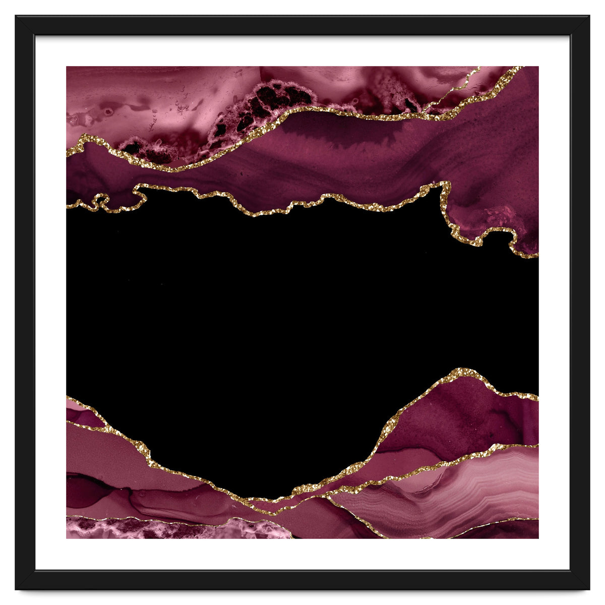 Burgundy & Gold Agate Texture 18