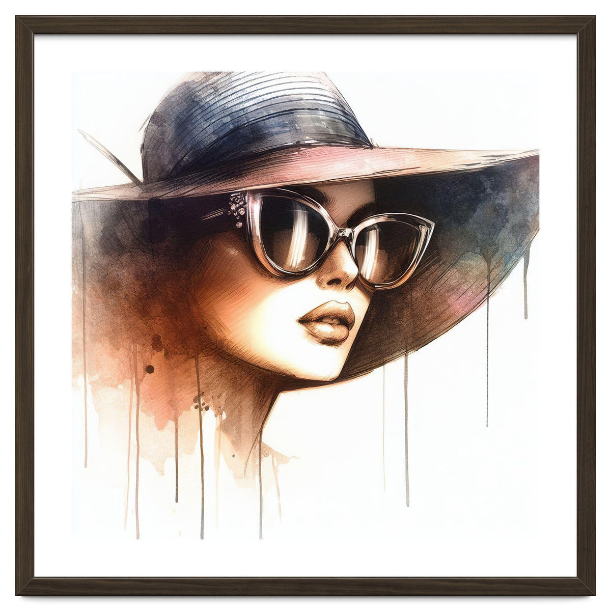 Watercolor Elegant Woman #2