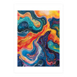 Vibrant Fluid Acrylic Pour Abstract Art (Print Only) thumbnail