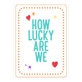 How Lucky Are We, Cute Positive Quote Print for Kids Room Decor (Print Only) thumbnail