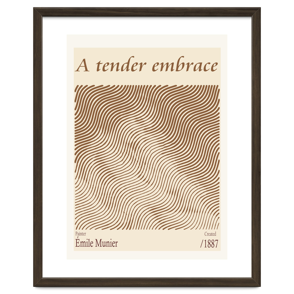 A Tender Embrace – Émile Munier (1887)