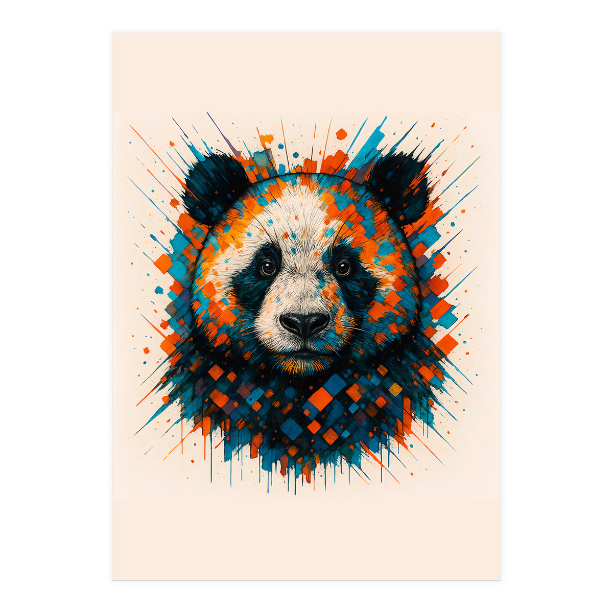 Panda Animal Watercolor (Print Only)