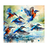 Kingfishers In Flight (Print Only) thumbnail