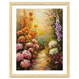 Golden Hour Summer Garden Path Oil Painting thumbnail