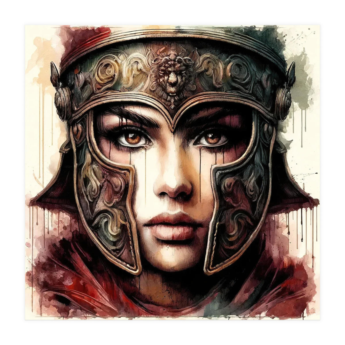 Lion Crest Armor Portrait (Print Only)