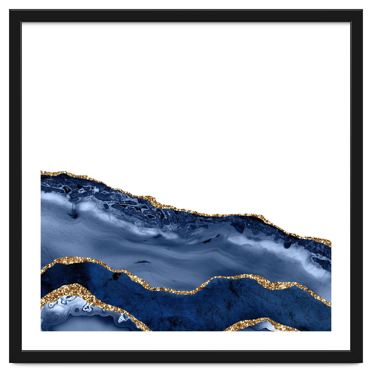 Navy & Gold Agate Texture 20