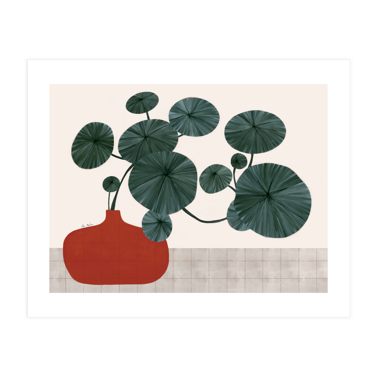 Stephonia Erecta plant (Print Only)