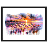Flamingo Sunset On The Coast thumbnail