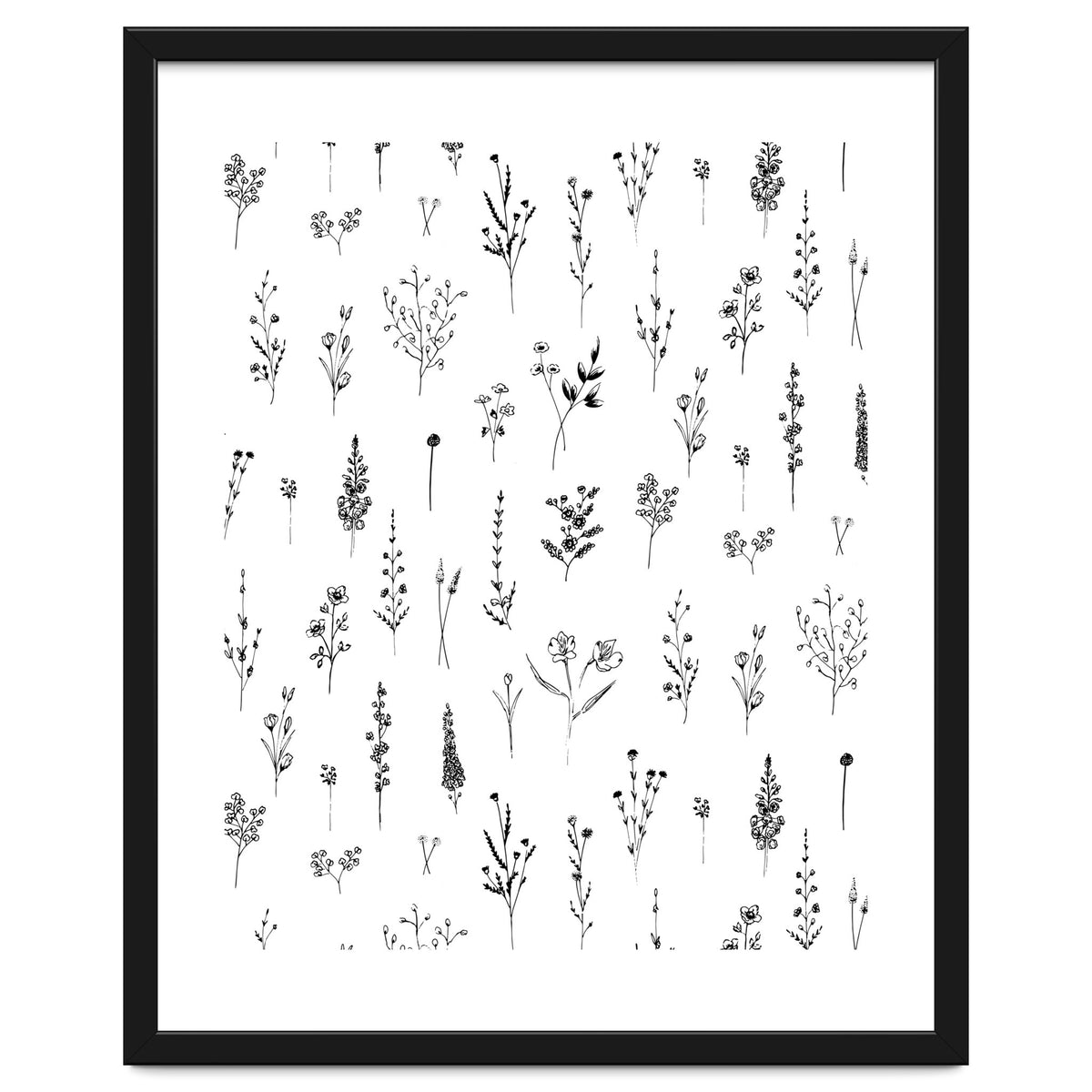 Wildflowers Minimalist Pattern