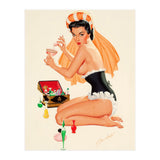 Young And Beautiful Witch Preparing A Love Portion (Print Only) thumbnail