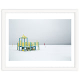 Playground in the winter seascape thumbnail
