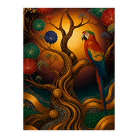 Parrot in Retro Contemporary Aesthetics (Print Only)