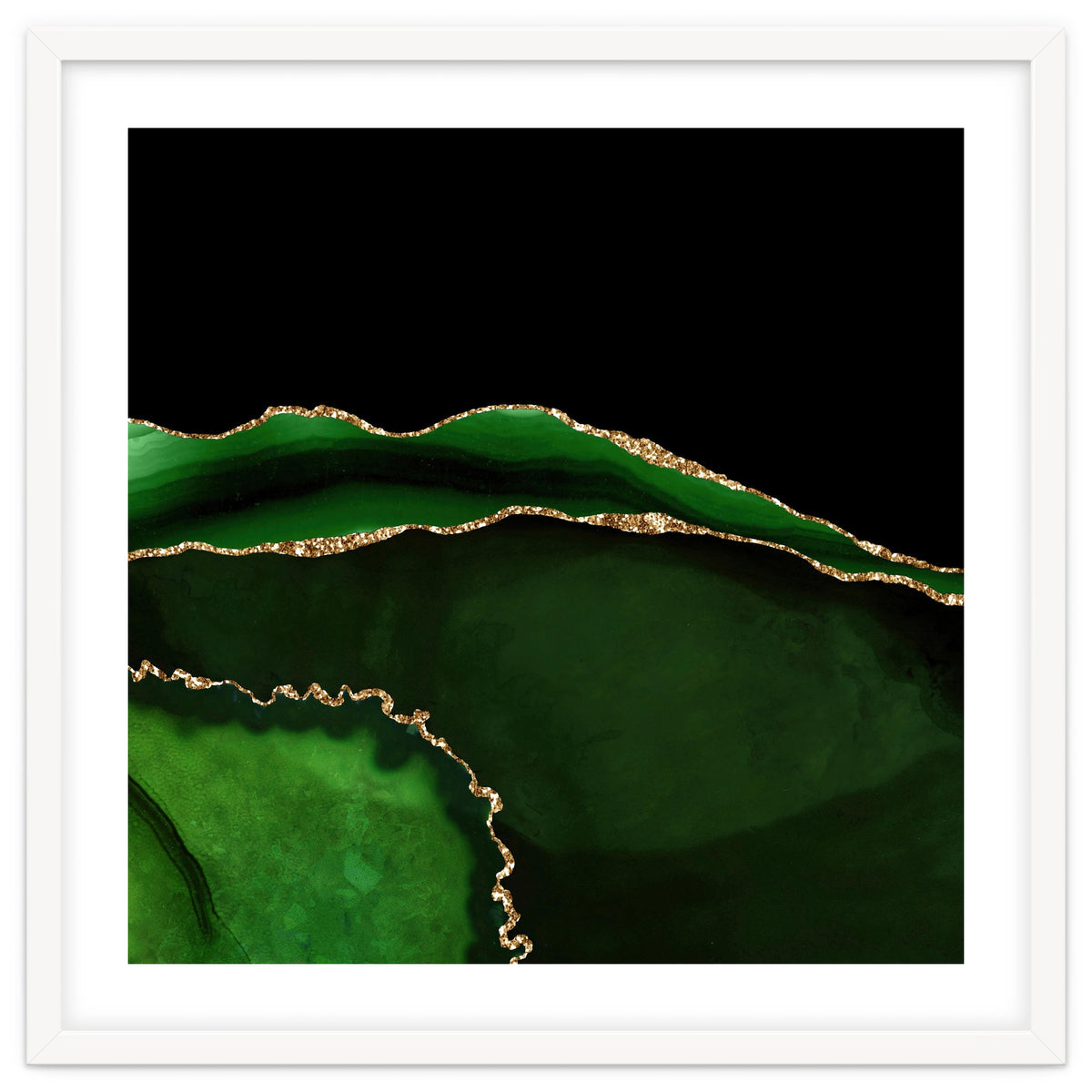 Green & Gold Agate Texture 05