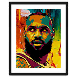 LeBron James Colorful abstract thumbnail