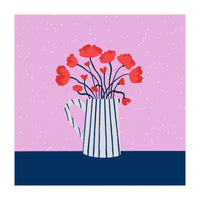 Poppies – pink and blue (Print Only)