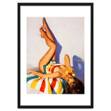 Sexy Pinup Girl Talking On The Vintage Phone thumbnail