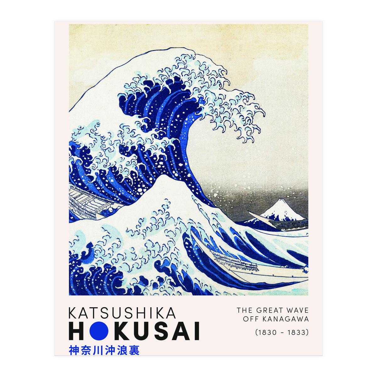 Katsushika Hokusai - The Great Wave (Print Only)