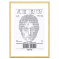 Receipt Art John Lennon Quotes