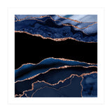 Navy & Rose Gold Agate Texture 11  (Print Only) thumbnail