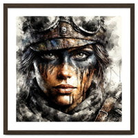 Warrior Woman With Aviator Goggles