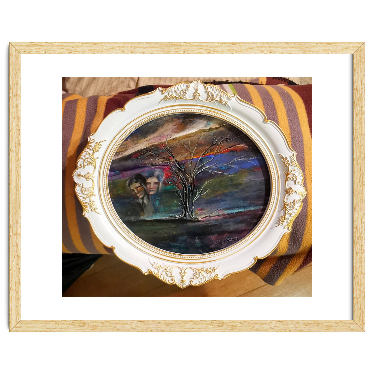 Memory 26x29.cm.acrylic. With Frame 33x38.cm.