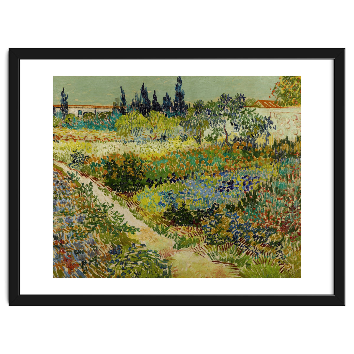 Vincent van Gogh – Garden at Arles | Vibrant Post-Impressionist Wall Art