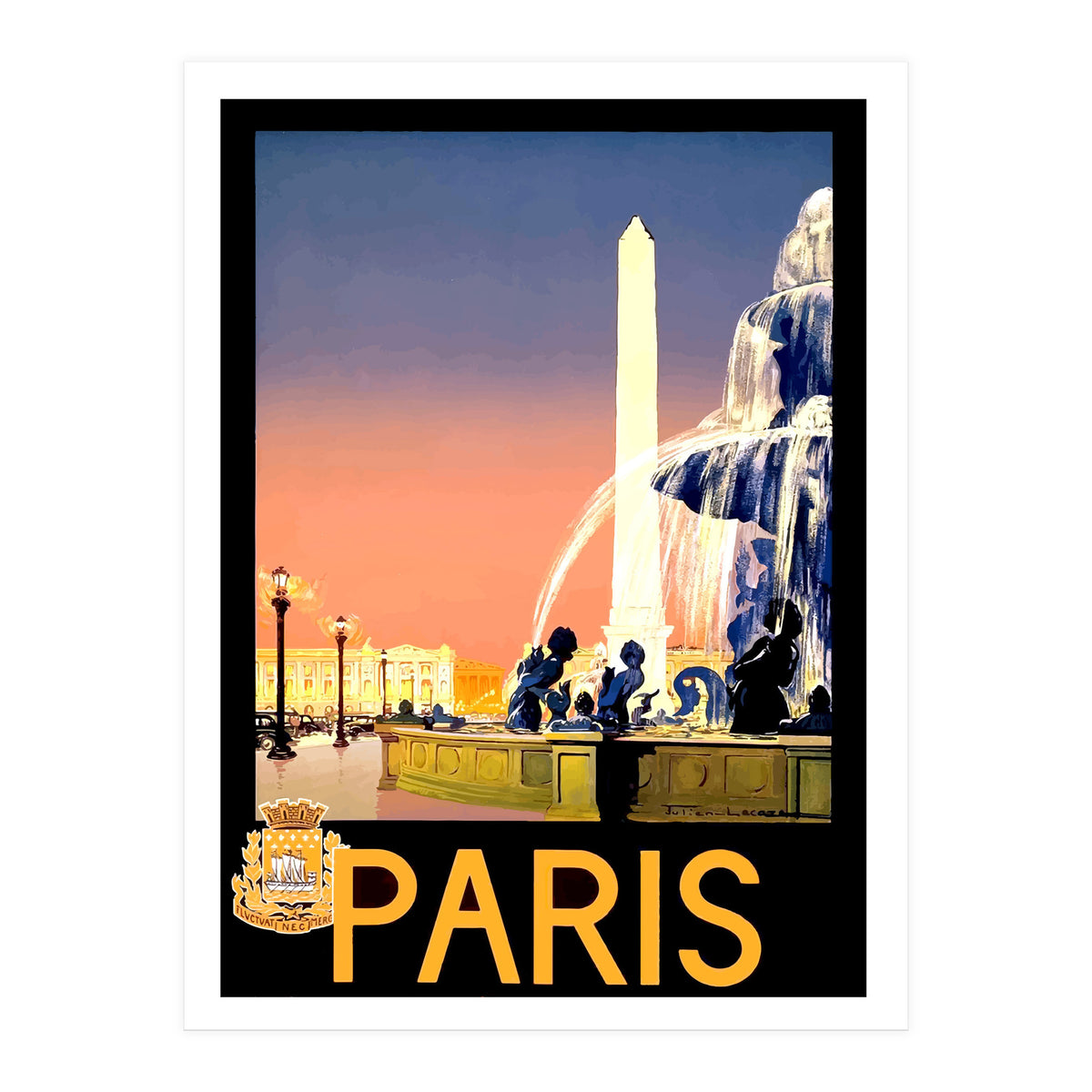 Fountains in Paris (Print Only)