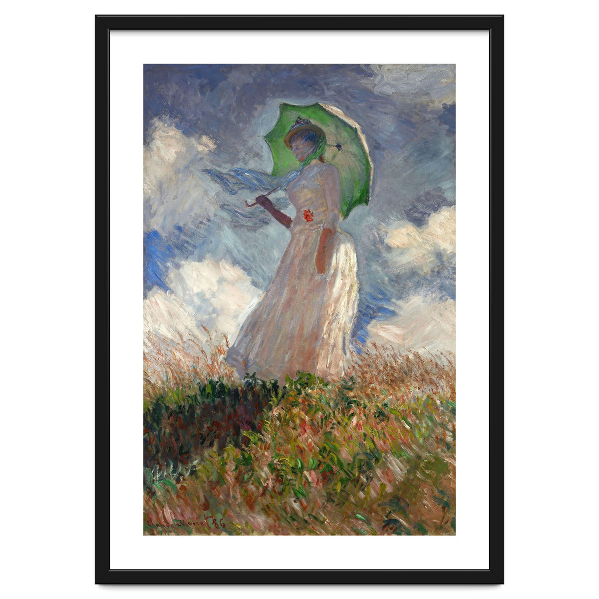 Claude Monet / 'The Woman with a Parasol', 1886, Oil on canvas, 131 × 88 cm. SUZANNE HOSCHEDE.