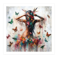 Floral Butterfly Reverie (Print Only)