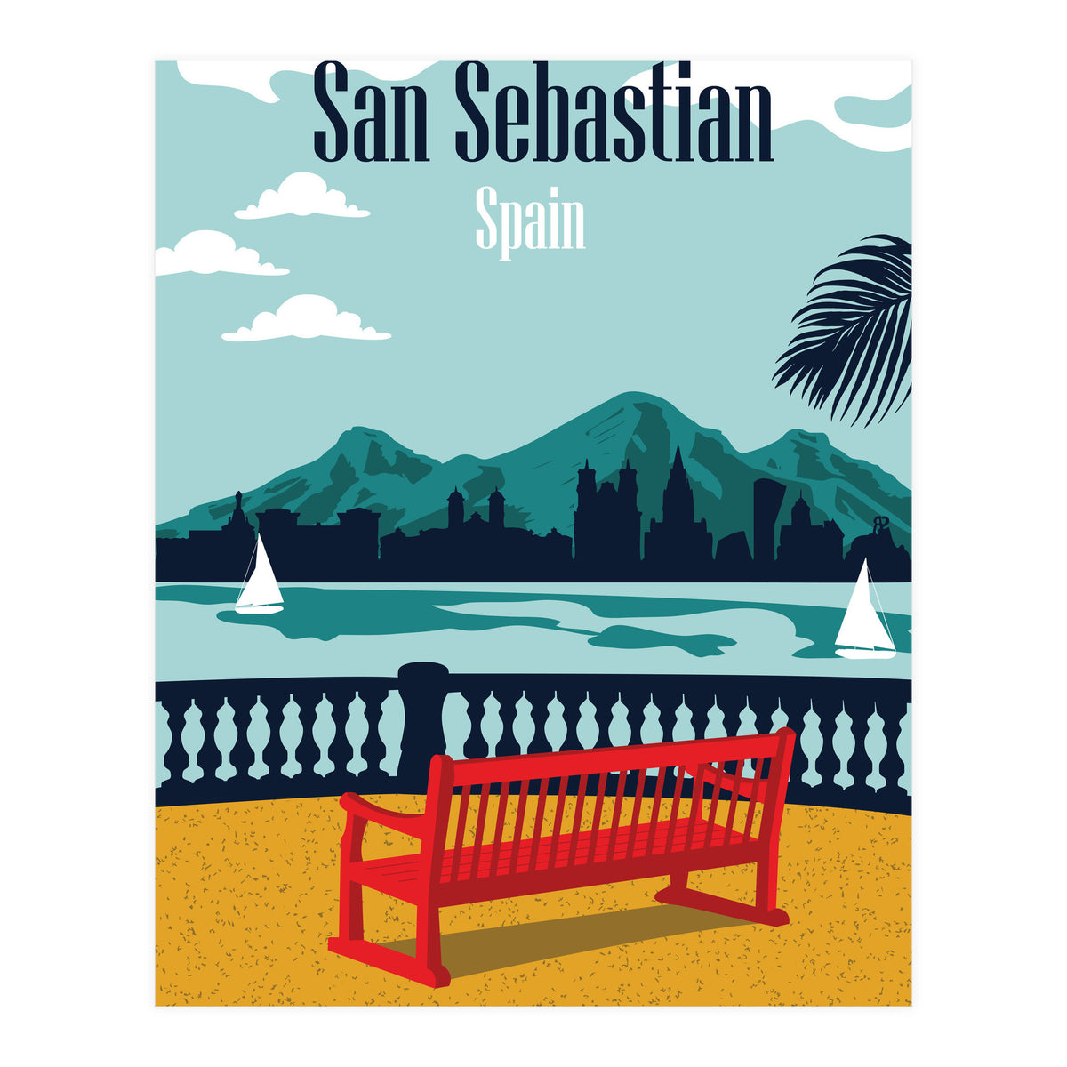 San Sebastian Beach, Spain (Print Only)