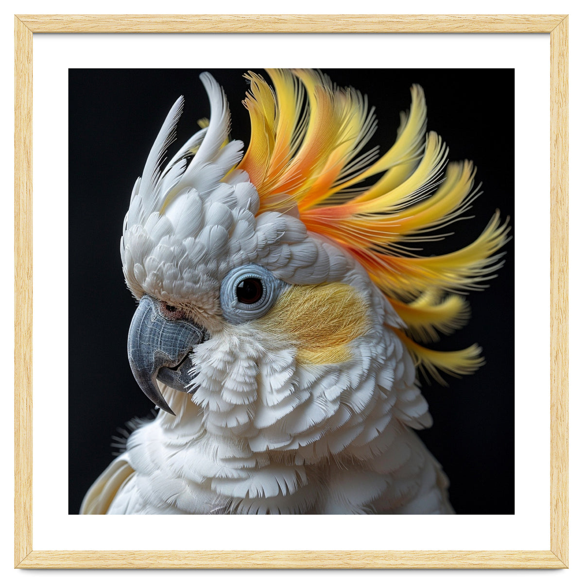 White Cockatoo With Yellow Crest Portrait