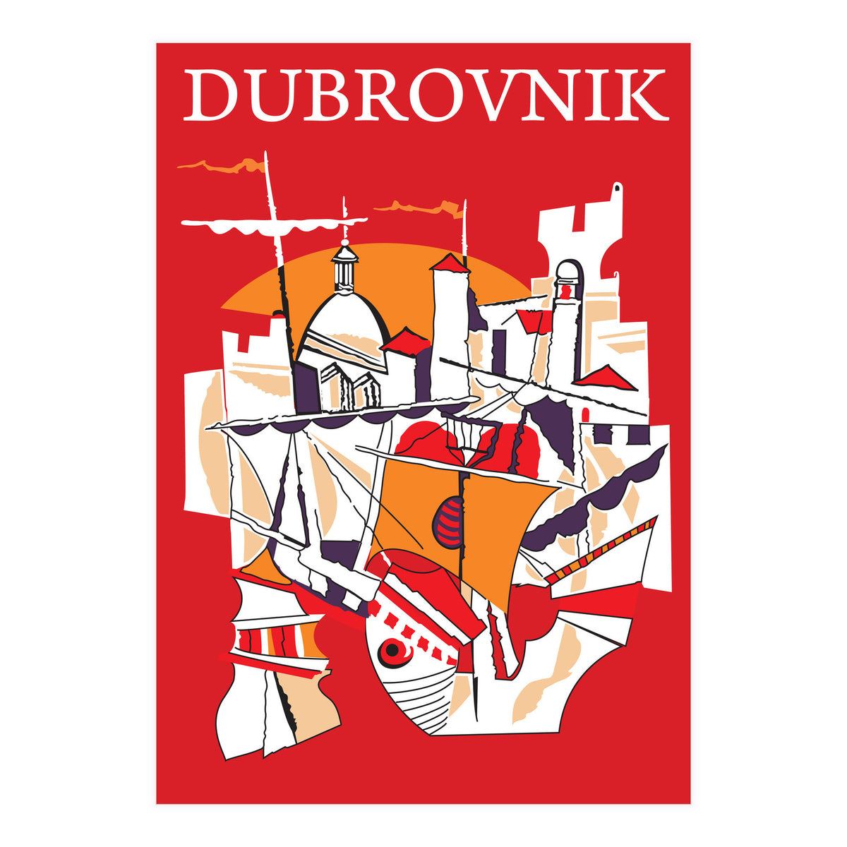 Dubrovnik Collage (Print Only)
