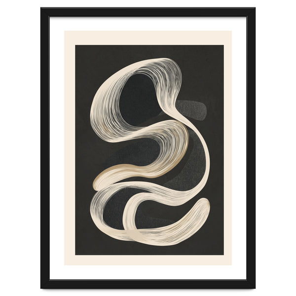Monochrome Flow Abstract Line Movement