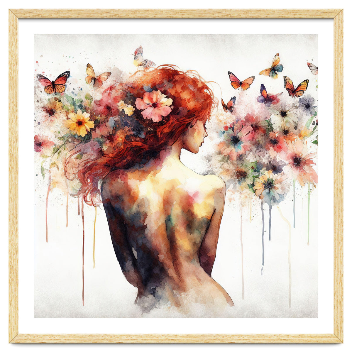 Butterfly Profile In Bloom