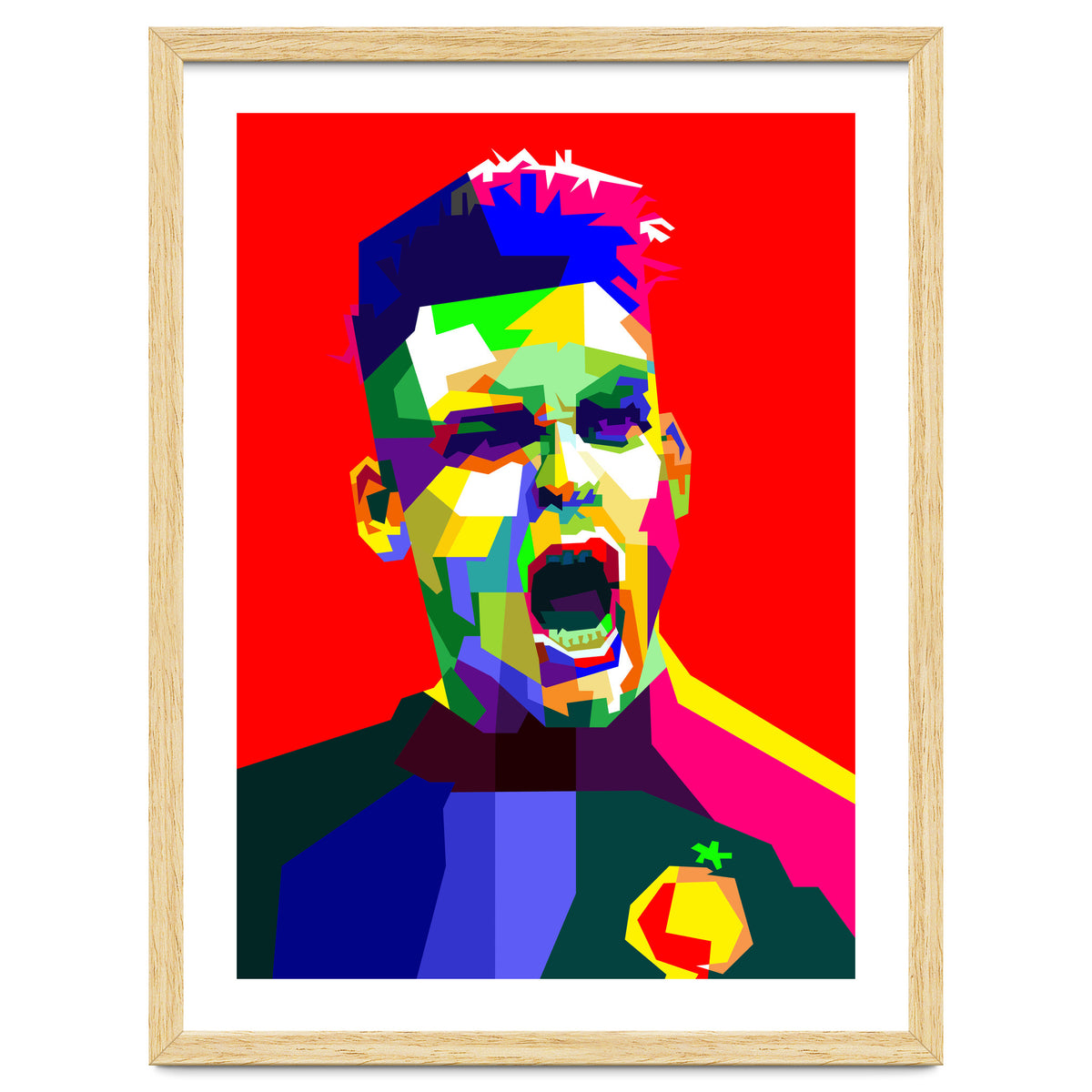 Lautaro Martinez Football Striker Pop Art