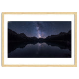 Starlit Reflection: Milky Way Over Mountain Lake thumbnail