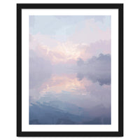 Ethereal Misty Lakeside at Dawn
